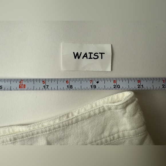 Lauren Ralph Lauren White 100% Linen Lined Midi Skirt Women's SZ. 22W Boho Beach - Picture 8 of 10